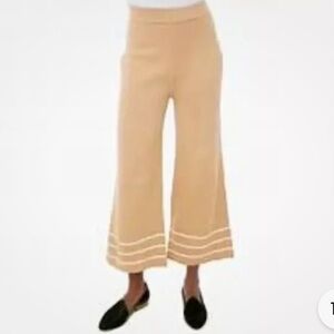 Tuckernuck Carmel Olympia knit pants wide leg women size XS NWT